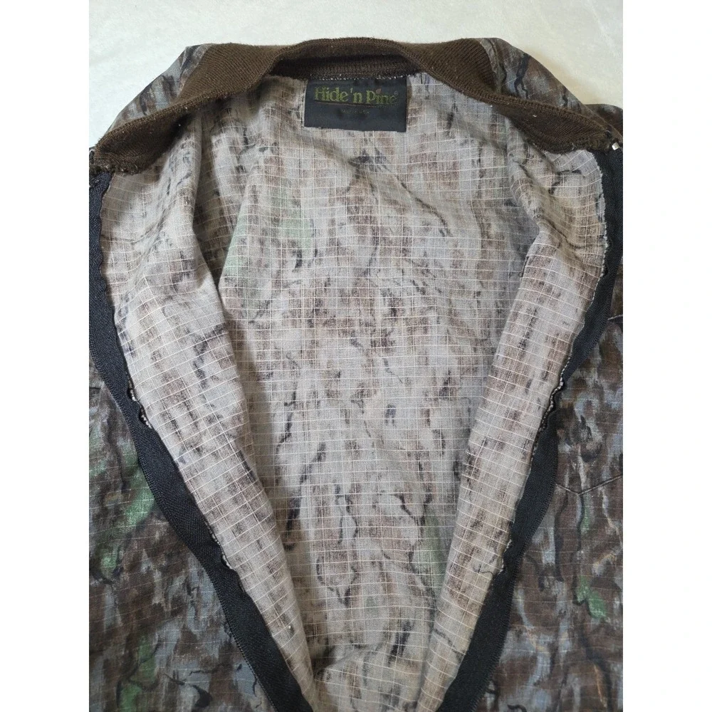Vintage Liberty Hide N Pine Camouflage Zip Up Jacket‎ Size L